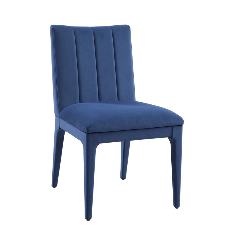Brianne Navy Blue Velvet Dining Chair Set of 2