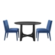 Brianne Navy Blue Velvet Dining Chair Set of 2
