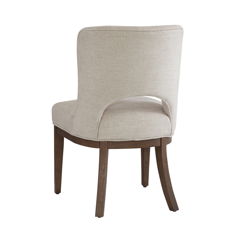 Trevino Sand Chestnut Brown Wood  Dining Chair Set of 2