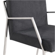 Polygon Stainless Steel Upholstered Dining Chair Set of 2