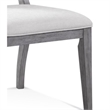 Nylah Upholstered  Light Gray Wood Dining Chair Set of 2 Modern