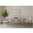 Nylah Upholstered  Light Gray Wood Dining Chair Set of 2 Modern