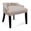 Fortnum Beige II Linen Button Tufted Parsons Wood Chair Set of 2