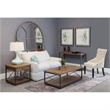Fortnum Beige II Linen Button Tufted Parsons Wood Chair Set of 2