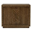 Claudia Zebrano Veneer Hall Brown Wood Cabinet Antique Gold Accents