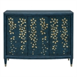 Argento Royal Blue Gold Leaf Hall Cabinet Solid Wood