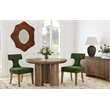Fontaine Robin Cream Wood  Hall Chest with Mirror Accents