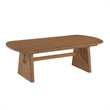Knox Solid Pine Brown Wood Accent Coffee Table