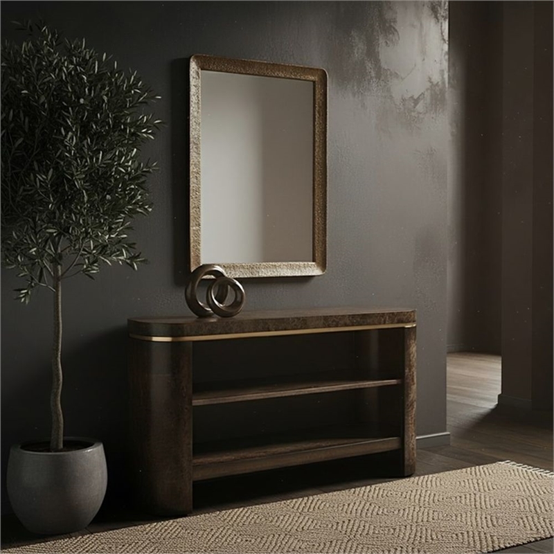 Knox Solid Pine Brown Wood Accent Coffee Table