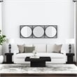 Padula Matte Black Mango Wood Coffee Table Modern Minimalist