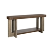 Nova Charcoal  Wood Cerused Oak Console Table Thick Top
