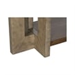 Nova Charcoal  Wood Cerused Oak Console Table Thick Top