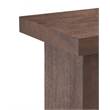 Padula Brown Oak Large End Wood Table Modern Minimalist