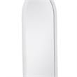 Vega Arched Matte White Wood Floor Mirror Modern Minimalist