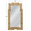 Metouro Art Deco Antique Gold Wood Floor Mirror Gilded Frame