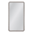 Berylon Silver Modern Wood Floor Mirror Rounded Corner Design