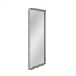 Berylon Silver Modern Wood Floor Mirror Rounded Corner Design