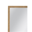 Ansul Gold Brick Pattern Wood Floor Mirror Traditional Modern