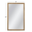 Ansul Gold Brick Pattern Wood Floor Mirror Traditional Modern