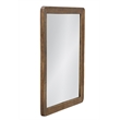 Hallie Bronze Brown Metal Rectangular Wall Mirror Modern Minimal