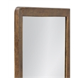 Hallie Bronze Brown Metal Rectangular Wall Mirror Modern Minimal
