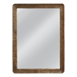 Hallie Bronze Brown Metal Rectangular Wall Mirror Modern Minimal