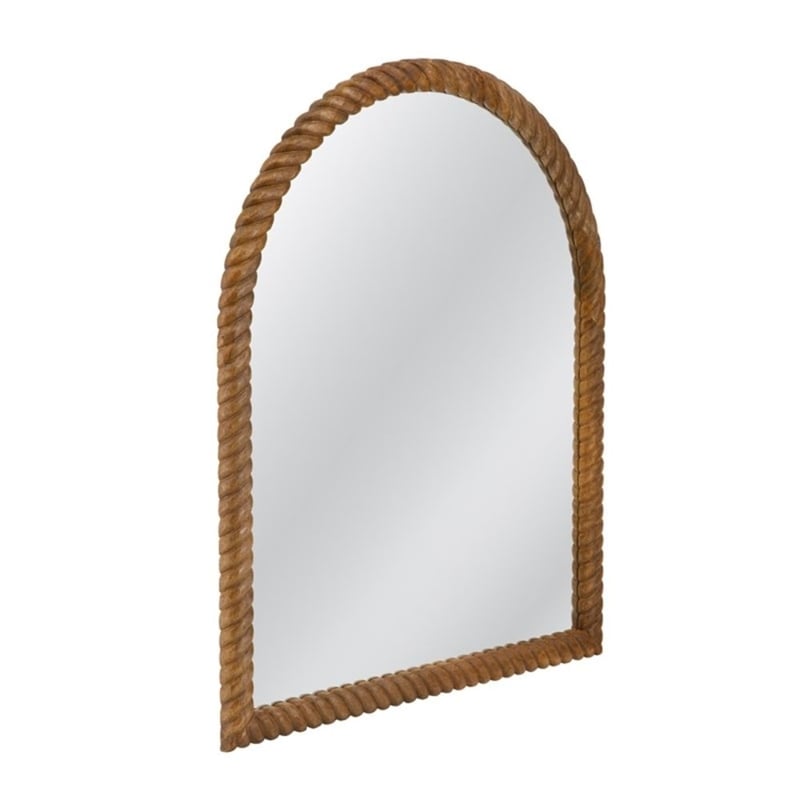 Wishing Brown Metal Decorative Wall Mirror Accent Design