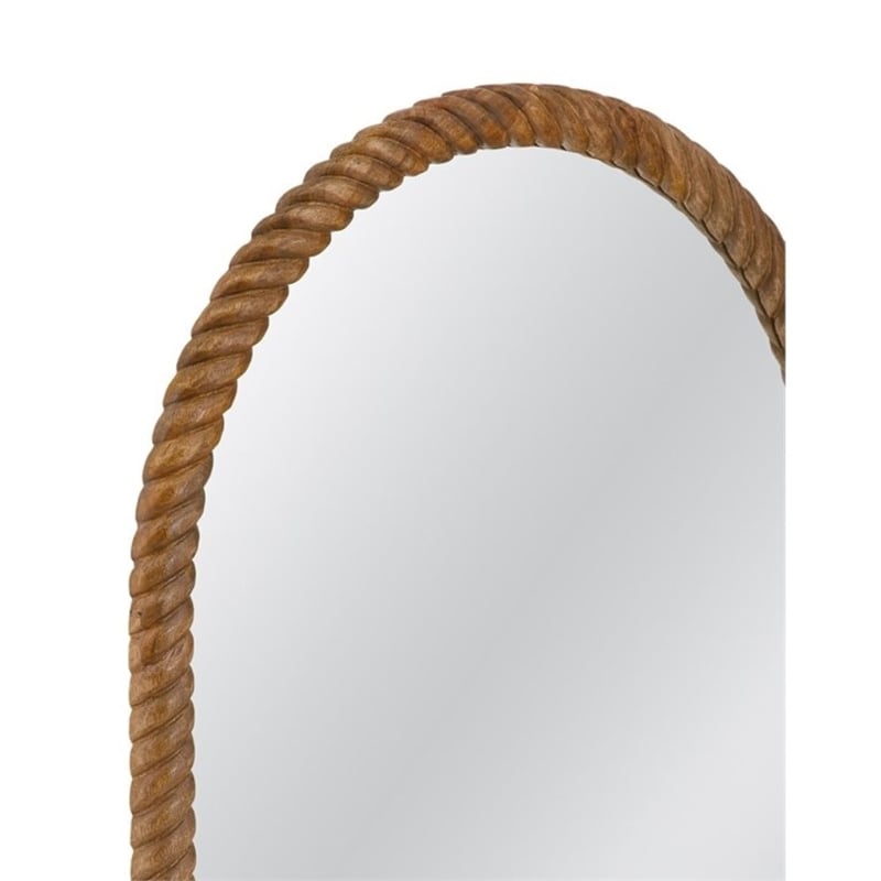 Wishing Brown Metal Decorative Wall Mirror Accent Design