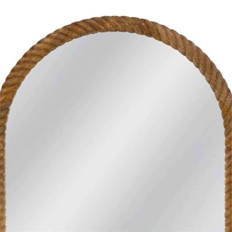 Wishing Brown Metal Decorative Wall Mirror Accent Design