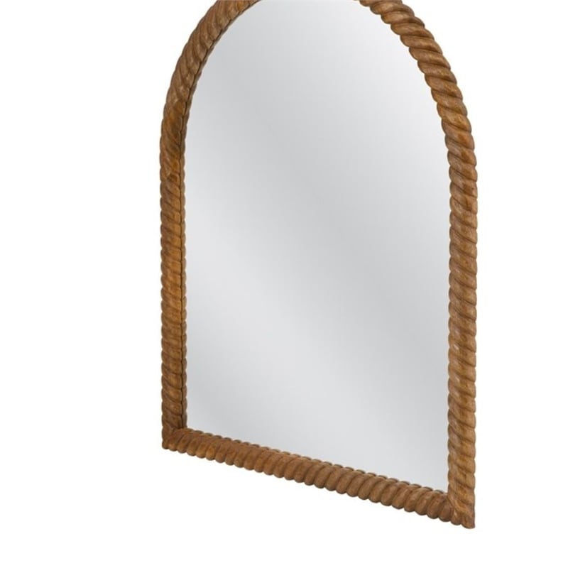 Wishing Brown Metal Decorative Wall Mirror Accent Design