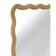 Burnette Wavy Rope Brown Resin Framed Wall Mirror Coastal Boho