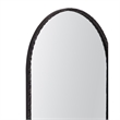 Brightgate Arched Hammered Gunmetal  Black Metal Wall Mirror Modern Minimal