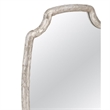 Wishing Stone Decorative Gray Resin Wall Mirror Elegant Home Accent