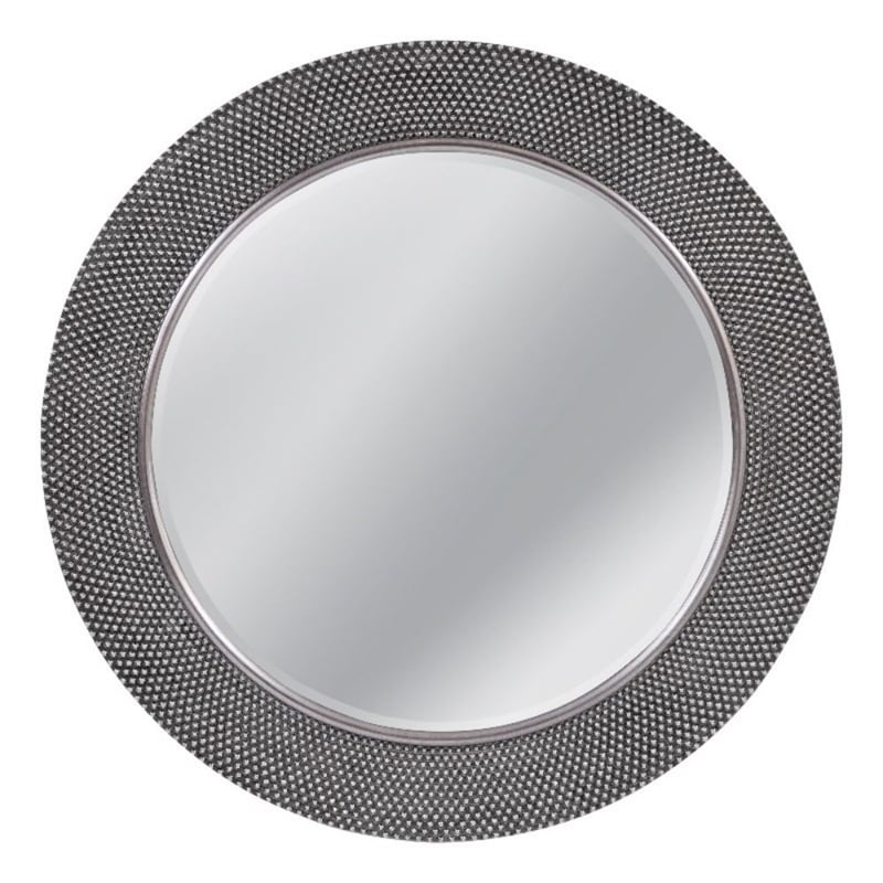 Dorotea Oversized Antique Silver Metal Wall Mirror Vintage Frame