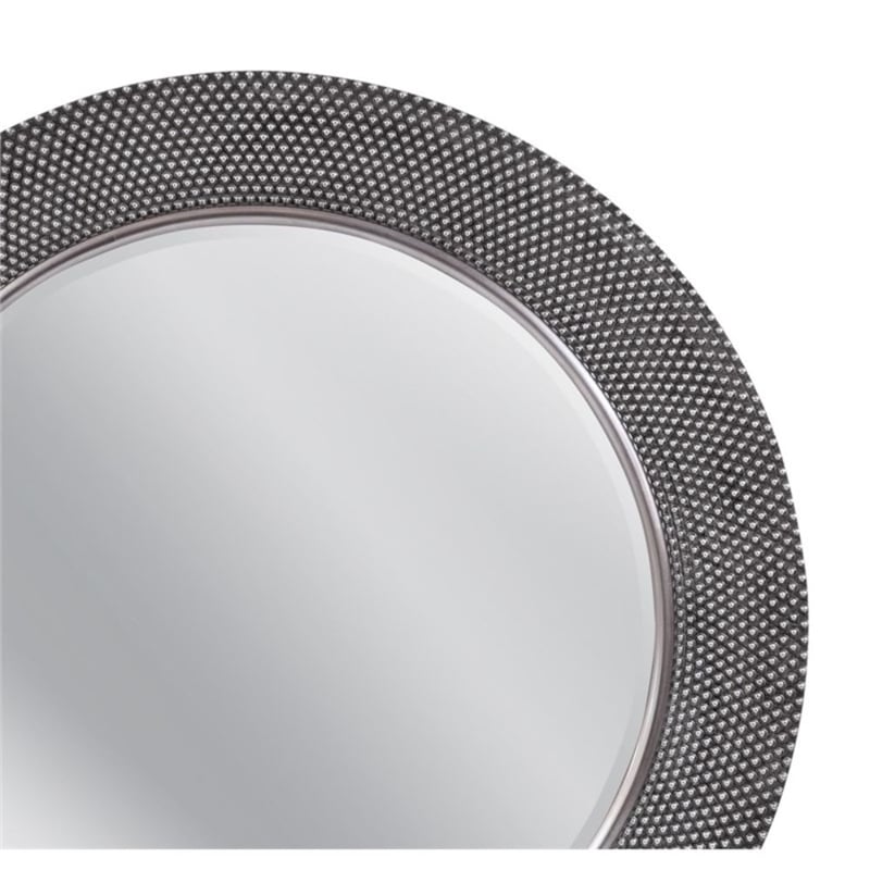 Dorotea Oversized Antique Silver Metal Wall Mirror Vintage Frame