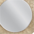 Tetra Round Champagne Coastal Wall Mirror Textured  Gold Resin Frame