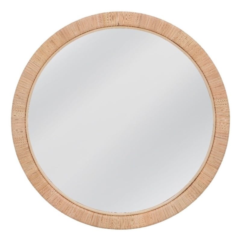 Wishing Stone Decorative Crimson Resin  Framed Wall Mirror Elegant Accent