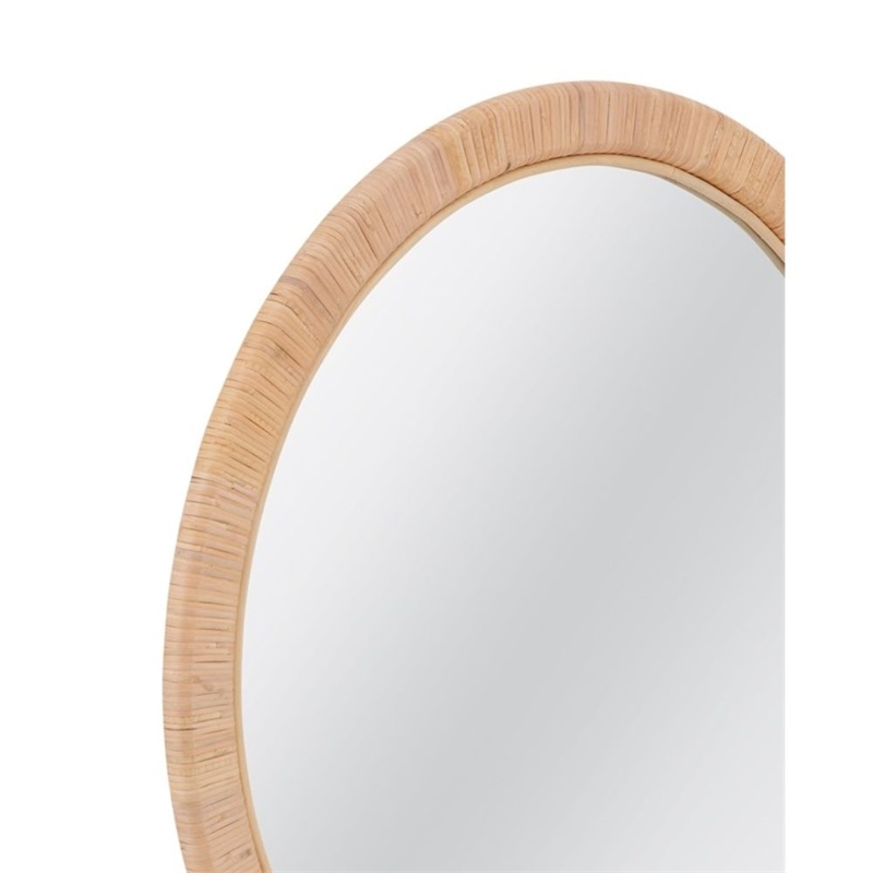 Wishing Stone Decorative Crimson Resin  Framed Wall Mirror Elegant Accent