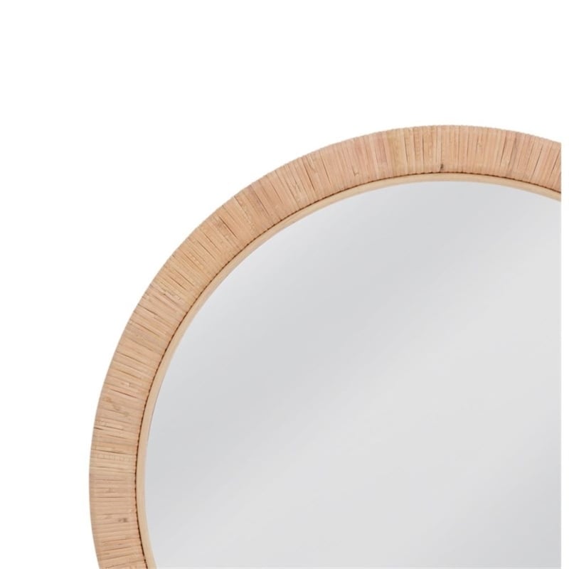 Wishing Stone Decorative Crimson Resin  Framed Wall Mirror Elegant Accent