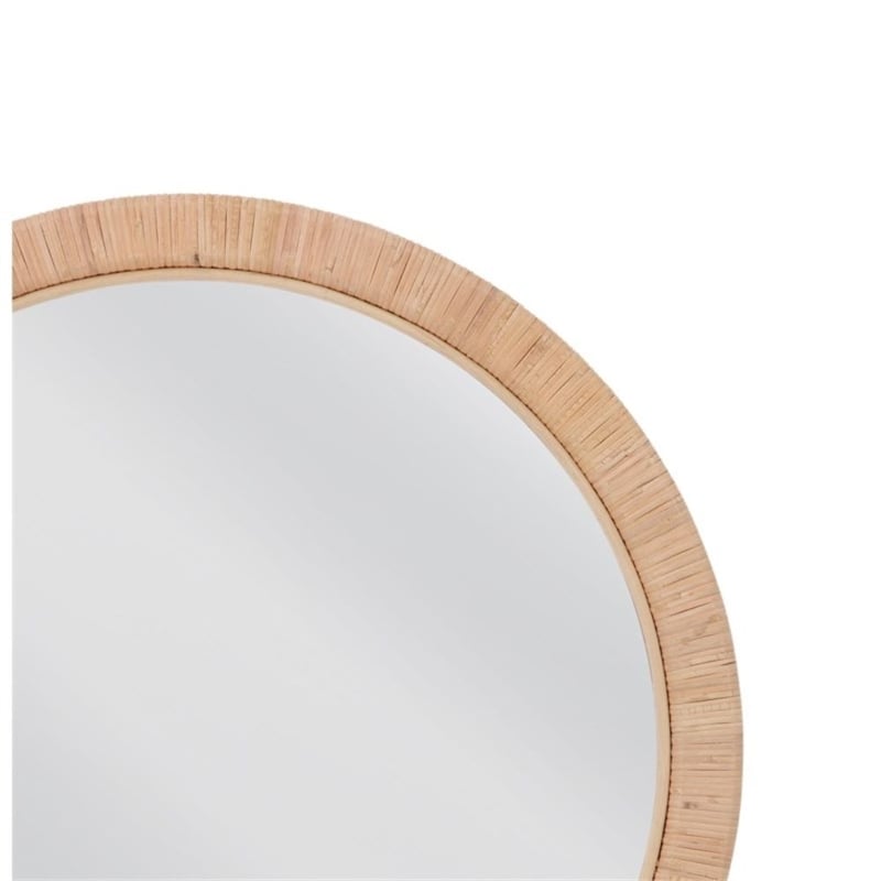 Wishing Stone Decorative Crimson Resin  Framed Wall Mirror Elegant Accent