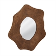 Edgeville Decorative Wall Mirror Timeless Brown Resin Framed Accent