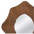 Edgeville Decorative Wall Mirror Timeless Brown Resin Framed Accent