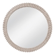 Claire Carved Cream Wood Wall Mirror Traditional Modern Frame