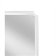 Rita Acrylic White Framed Wall Mirror Modern Cutout Design