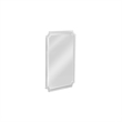 Rita Acrylic White Framed Wall Mirror Modern Cutout Design