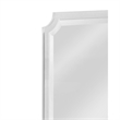Rita Acrylic White Framed Wall Mirror Modern Cutout Design