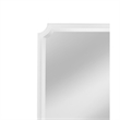 Rita Acrylic White Framed Wall Mirror Modern Cutout Design