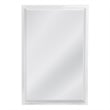 Karrenina Acrylic White Frame Wall Mirror Sleek Minimalist Design