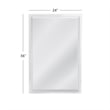 Karrenina Acrylic White Frame Wall Mirror Sleek Minimalist Design