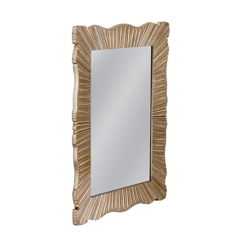 Cantrip Silver and Muted Gold Resin Wall Mirror Regal Frame